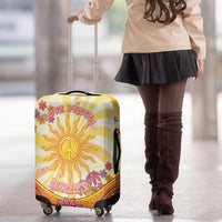 Love Peace Unity Luggage Cover Hippie Soul Sunflower - Wonder Print Shop