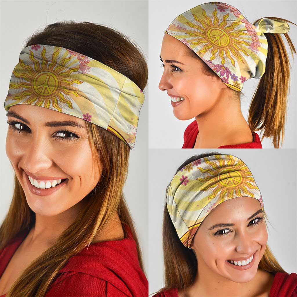 Love Peace Unity Neck Gaiter Hippie Soul Sunflower - Wonder Print Shop