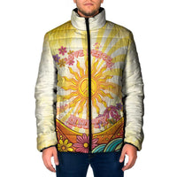 Love Peace Unity Padded Jacket Hippie Soul Sunflower - Wonder Print Shop