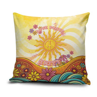 Love Peace Unity Pillow Cover Hippie Soul Sunflower - Wonder Print Shop