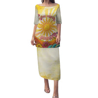 Love Peace Unity Puletasi Hippie Soul Sunflower - Wonder Print Shop