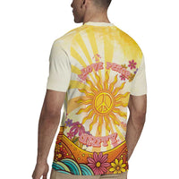 Love Peace Unity Rugby Jersey Hippie Soul Sunflower - Wonder Print Shop