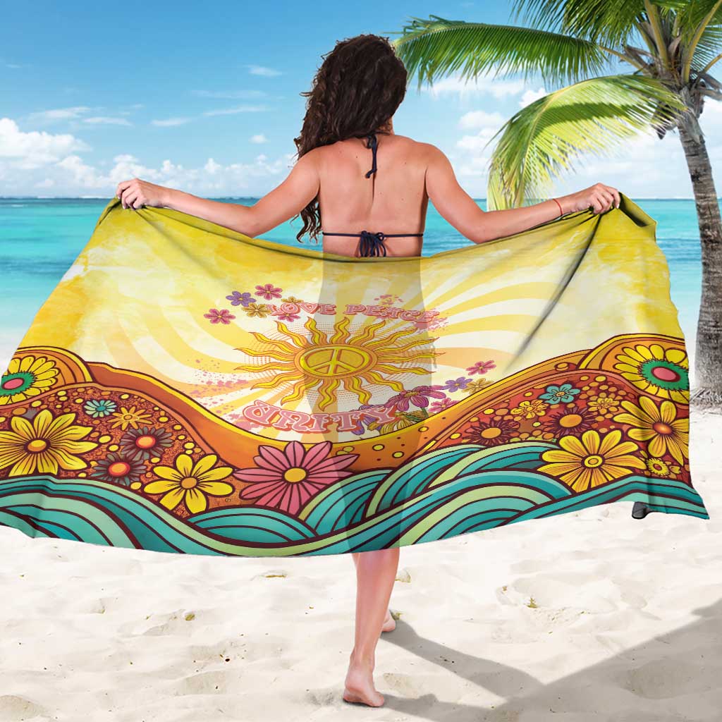 Love Peace Unity Sarong Hippie Soul Sunflower - Wonder Print Shop
