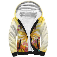 Love Peace Unity Sherpa Hoodie Hippie Soul Sunflower - Wonder Print Shop