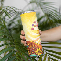 Love Peace Unity Skinny Tumbler Hippie Soul Sunflower - Wonder Print Shop