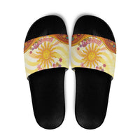 Love Peace Unity Slide Sandals Hippie Soul Sunflower - Wonder Print Shop