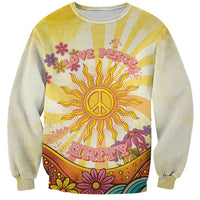 Love Peace Unity Sweatshirt Hippie Soul Sunflower - Wonder Print Shop