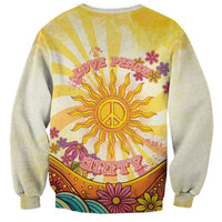 Love Peace Unity Sweatshirt Hippie Soul Sunflower - Wonder Print Shop