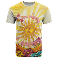 Love Peace Unity T Shirt Hippie Soul Sunflower - Wonder Print Shop