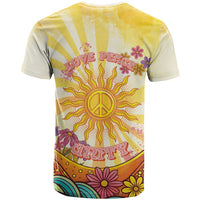 Love Peace Unity T Shirt Hippie Soul Sunflower - Wonder Print Shop