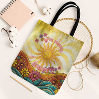 Love Peace Unity Tote Bag Hippie Soul Sunflower - Wonder Print Shop