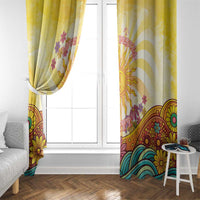 Love Peace Unity Window Curtain Hippie Soul Sunflower - Wonder Print Shop