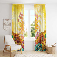 Love Peace Unity Window Curtain Hippie Soul Sunflower - Wonder Print Shop