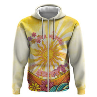 Love Peace Unity Zip Hoodie Hippie Soul Sunflower - Wonder Print Shop