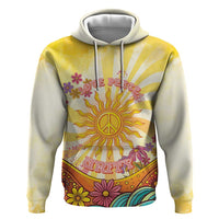 Love Peace Unity Zip Hoodie Hippie Soul Sunflower - Wonder Print Shop
