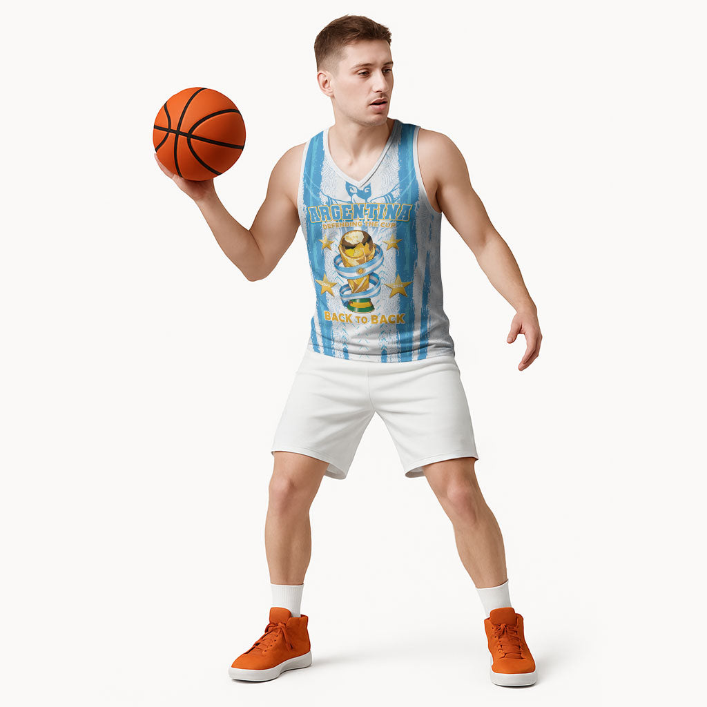 Custom Argentina World Final Football Basketball Jersey Back To Back 2022 2026