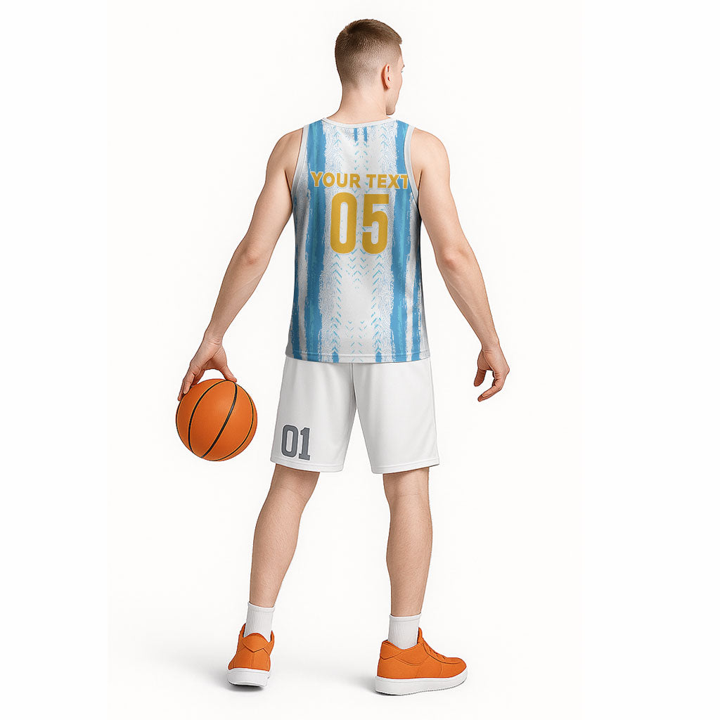 Custom Argentina World Final Football Basketball Jersey Back To Back 2022 2026