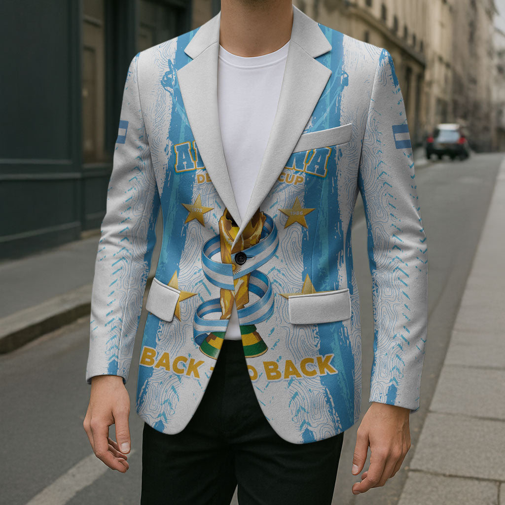 Custom Argentina World Final Football Blazer Back To Back 2022 2026