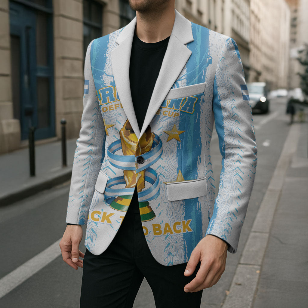 Custom Argentina World Final Football Blazer Back To Back 2022 2026