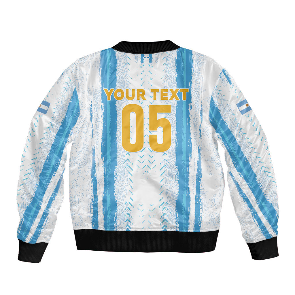 Custom Argentina World Final Football Bomber Jacket Back To Back 2022 2026