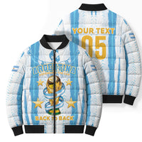Custom Argentina World Final Football Bomber Puffer Jacket Back To Back 2022 2026