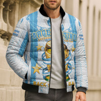 Custom Argentina World Final Football Bomber Puffer Jacket Back To Back 2022 2026