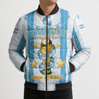Custom Argentina World Final Football Bomber Puffer Jacket Back To Back 2022 2026