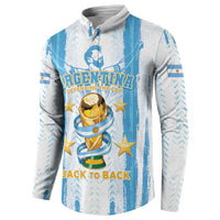 Custom Argentina World Final Football Button Sweatshirt Back To Back 2022 2026
