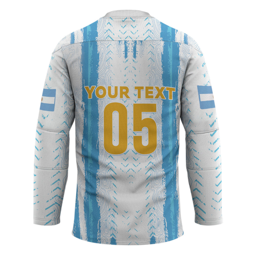 Custom Argentina World Final Football Hockey Jersey Back To Back 2022 2026