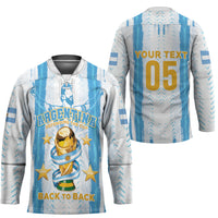 Custom Argentina World Final Football Hockey Jersey Back To Back 2022 2026