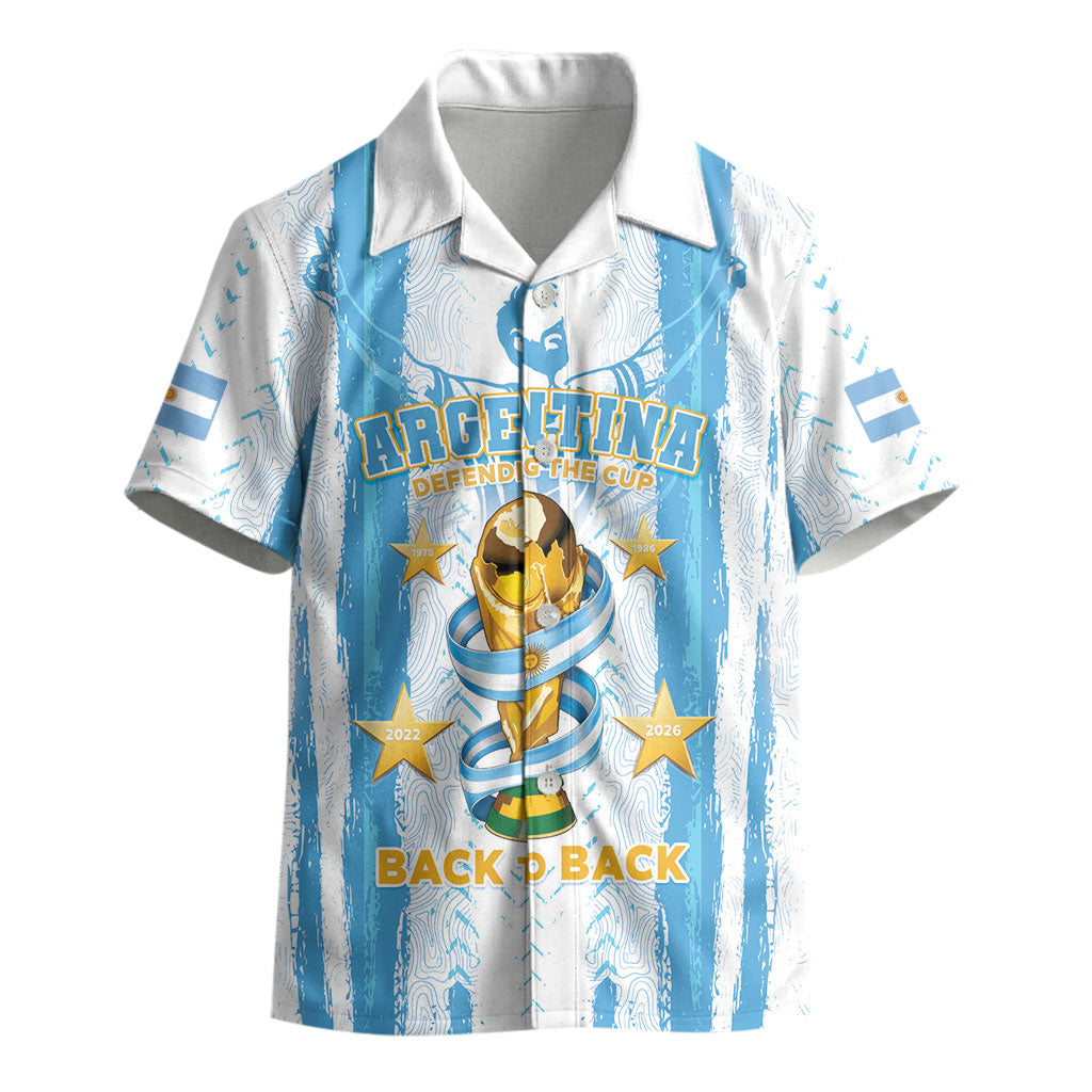 Custom Argentina World Final Football Kid Hawaiian Shirt Back To Back 2022 2026