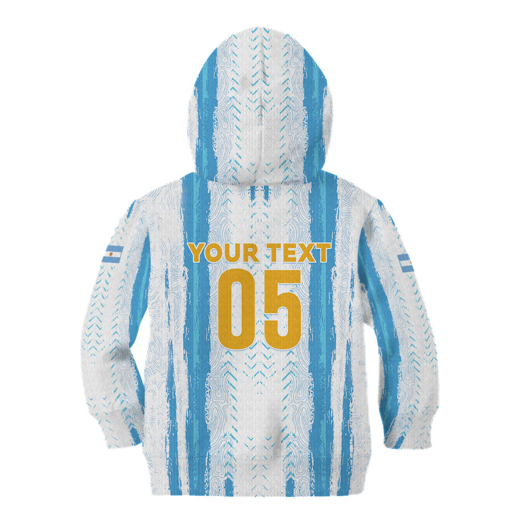 Custom Argentina World Final Football Kid Hoodie Back To Back 2022 2026