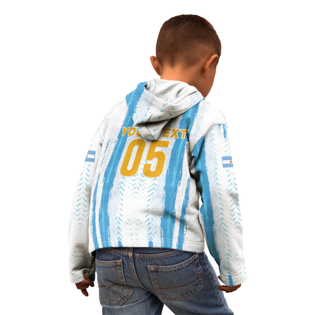 Custom Argentina World Final Football Kid Hoodie Back To Back 2022 2026