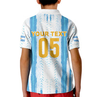 Custom Argentina World Final Football Kid Polo Shirt Back To Back 2022 2026