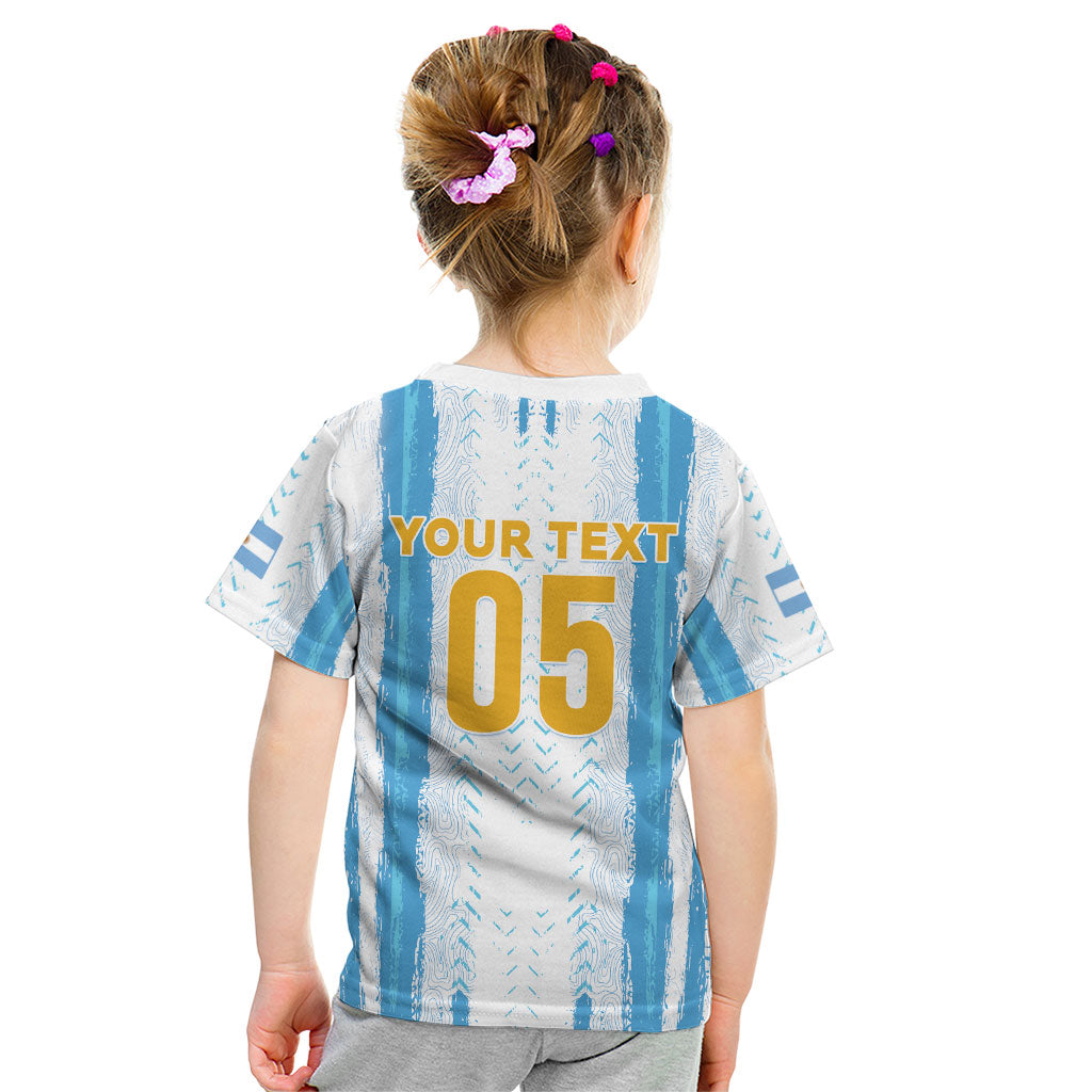 Custom Argentina World Final Football Kid T Shirt Back To Back 2022 2026