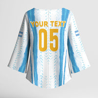 Custom Argentina World Final Football Kimono Sleeve Blouse Back To Back 2022 2026