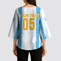 Custom Argentina World Final Football Kimono Sleeve Blouse Back To Back 2022 2026
