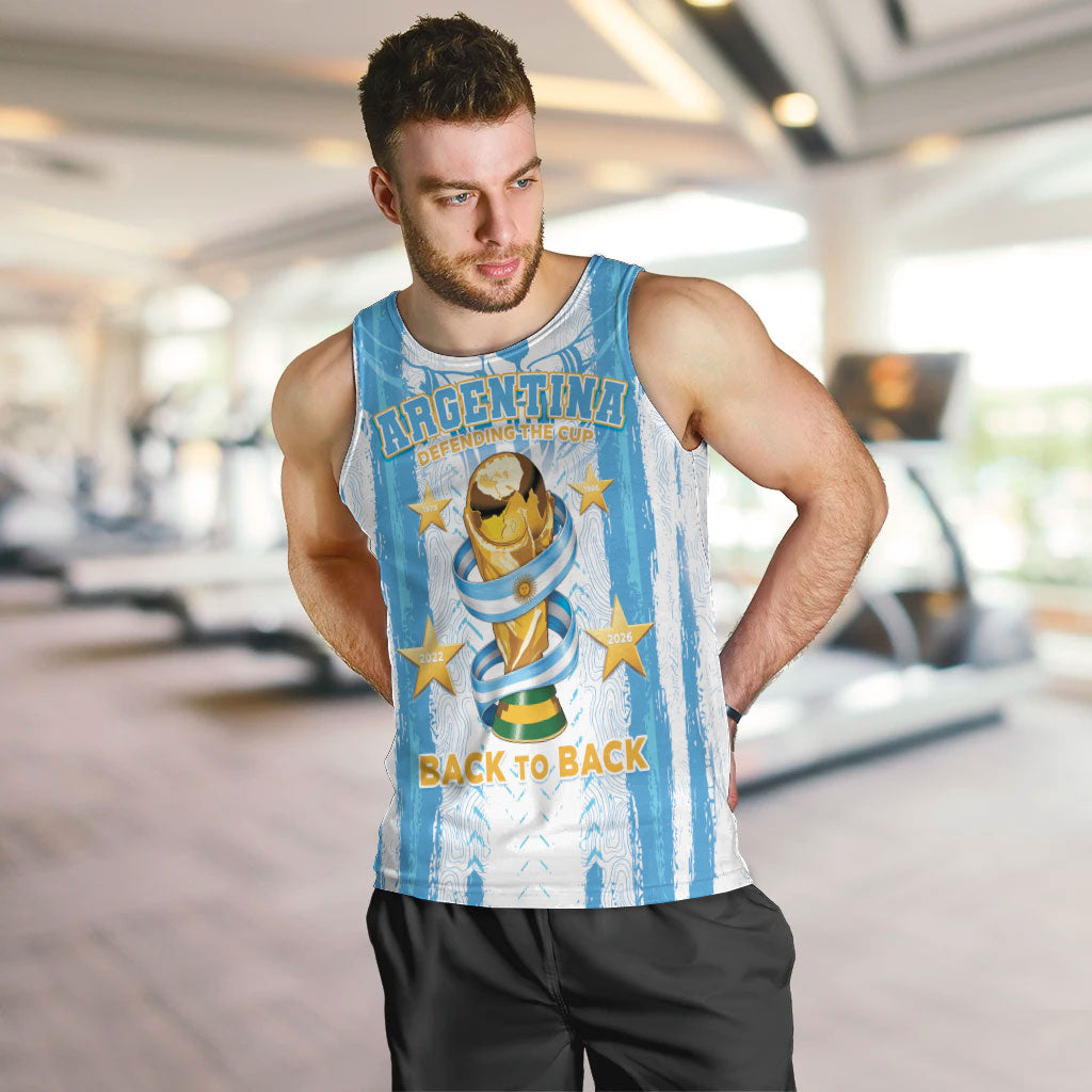 Custom Argentina World Final Football Men Tank Top Back To Back 2022 2026