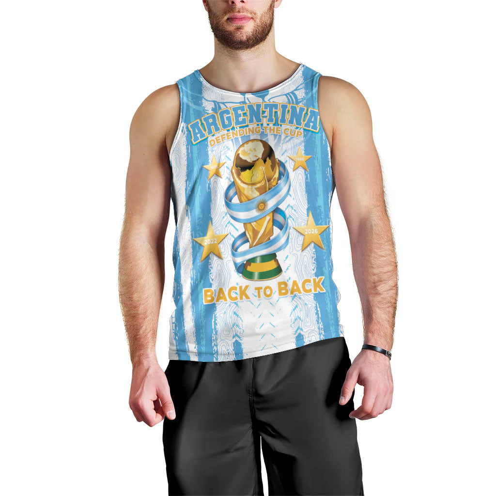 Custom Argentina World Final Football Men Tank Top Back To Back 2022 2026