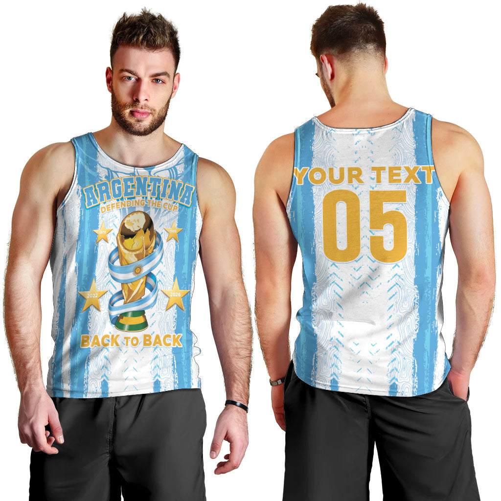 Custom Argentina World Final Football Men Tank Top Back To Back 2022 2026