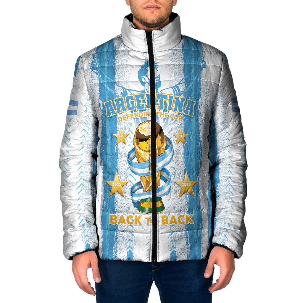 Custom Argentina World Final Football Padded Jacket Back To Back 2022 2026