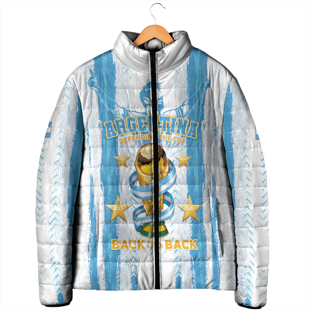 Custom Argentina World Final Football Padded Jacket Back To Back 2022 2026