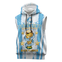 Custom Argentina World Final Football Sleeveless Hoodie Back To Back 2022 2026