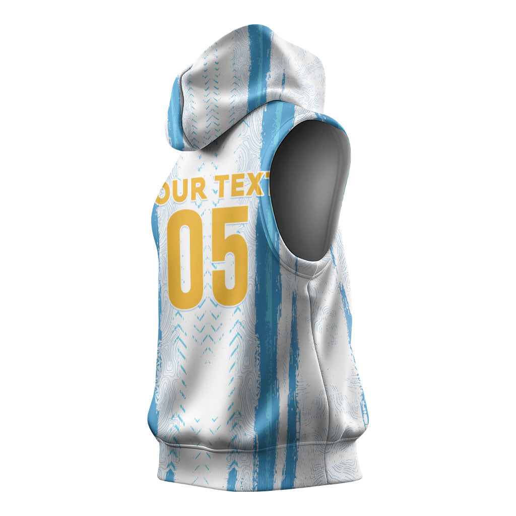 Custom Argentina World Final Football Sleeveless Hoodie Back To Back 2022 2026