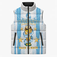 Custom Argentina World Final Football Sleeveless Puffer Jacket Back To Back 2022 2026