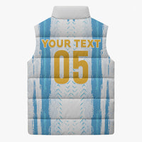 Custom Argentina World Final Football Sleeveless Puffer Jacket Back To Back 2022 2026