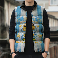 Custom Argentina World Final Football Sleeveless Puffer Jacket Back To Back 2022 2026