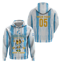 Custom Argentina World Final Football Zip Hoodie Back To Back 2022 2026