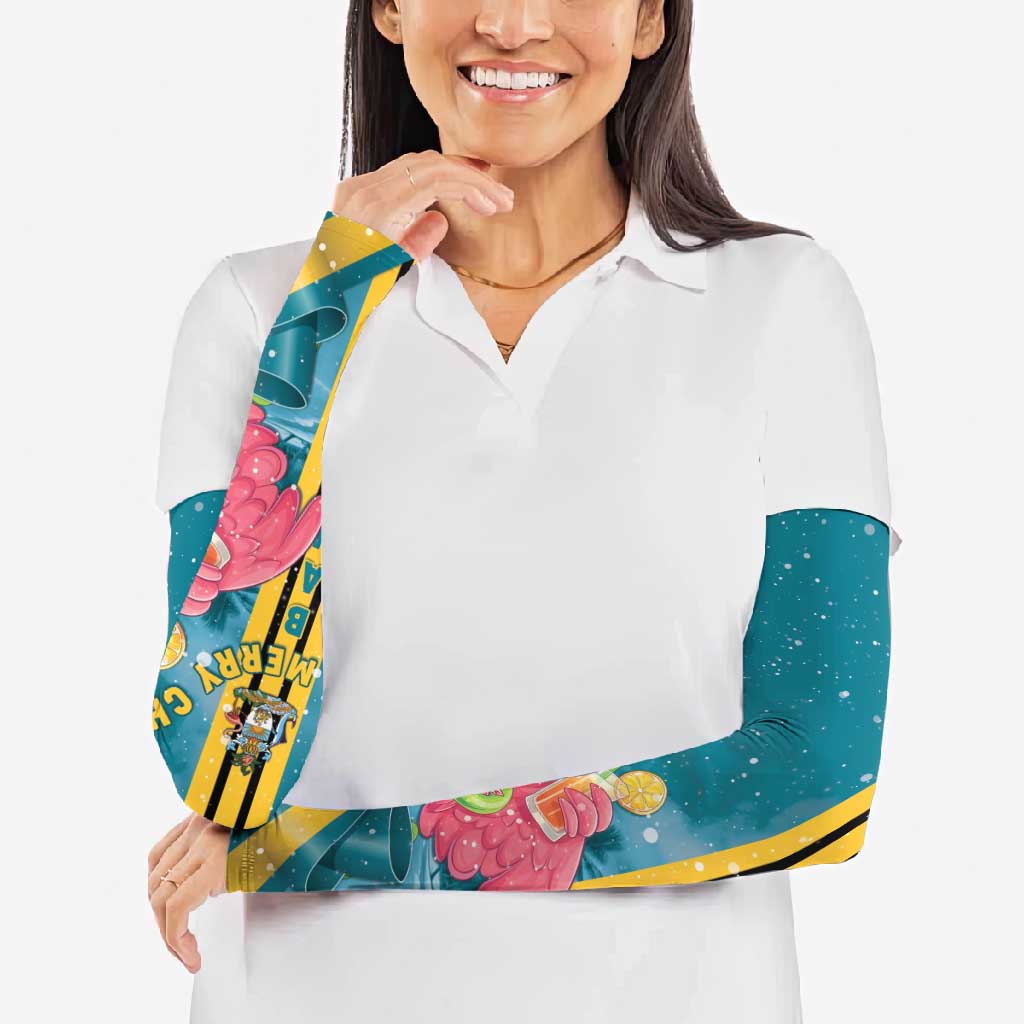 Bahamas Christmas Arm Sleeves Merry Mingo Tropical Vibes - Wonder Print Shop