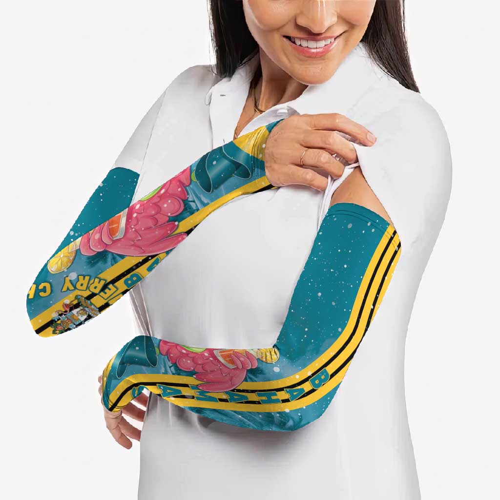 Bahamas Christmas Arm Sleeves Merry Mingo Tropical Vibes - Wonder Print Shop